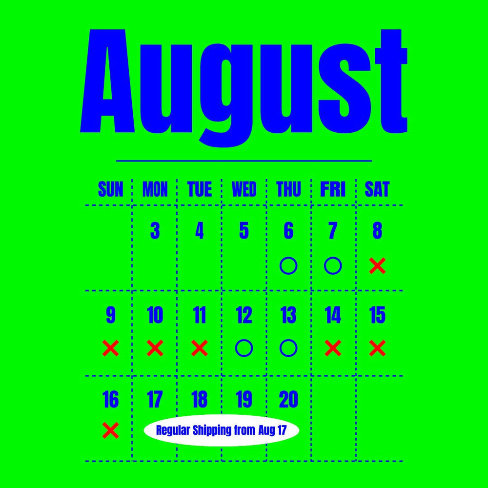 8月8日〜16日までの発送業務に関してのお知らせ - WEAREALLANIMALS