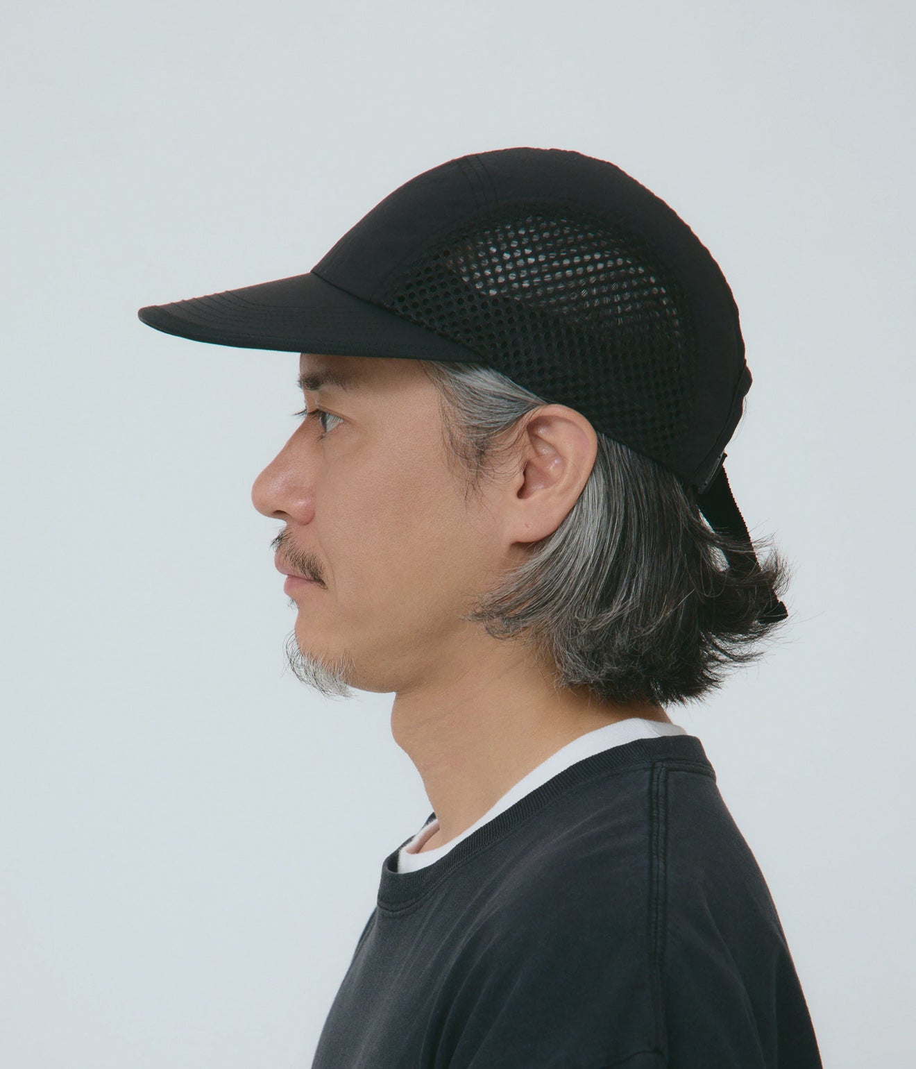 parr "side mesh spoon bill cap" Black