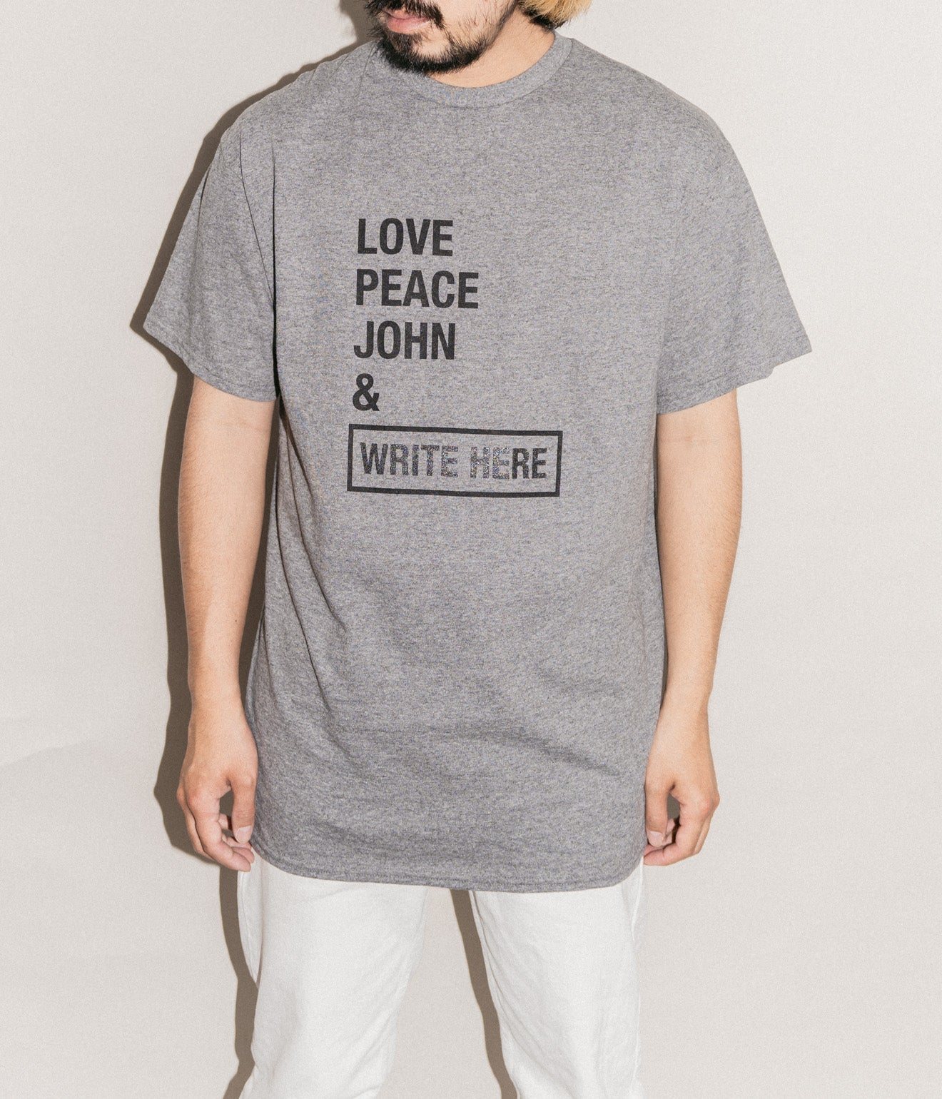 TODAY edition "Write Here SS Tee" GRAPHITE.H