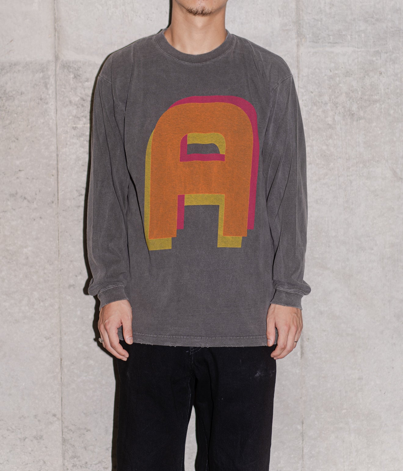 STUDIO WEAREALLANIMALS "A L/S T-SHIRT" BLACK