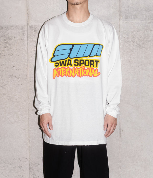 STUDIO WEAREALLANIMALS "SWA Sport L/S T-SHIRT" WHITE