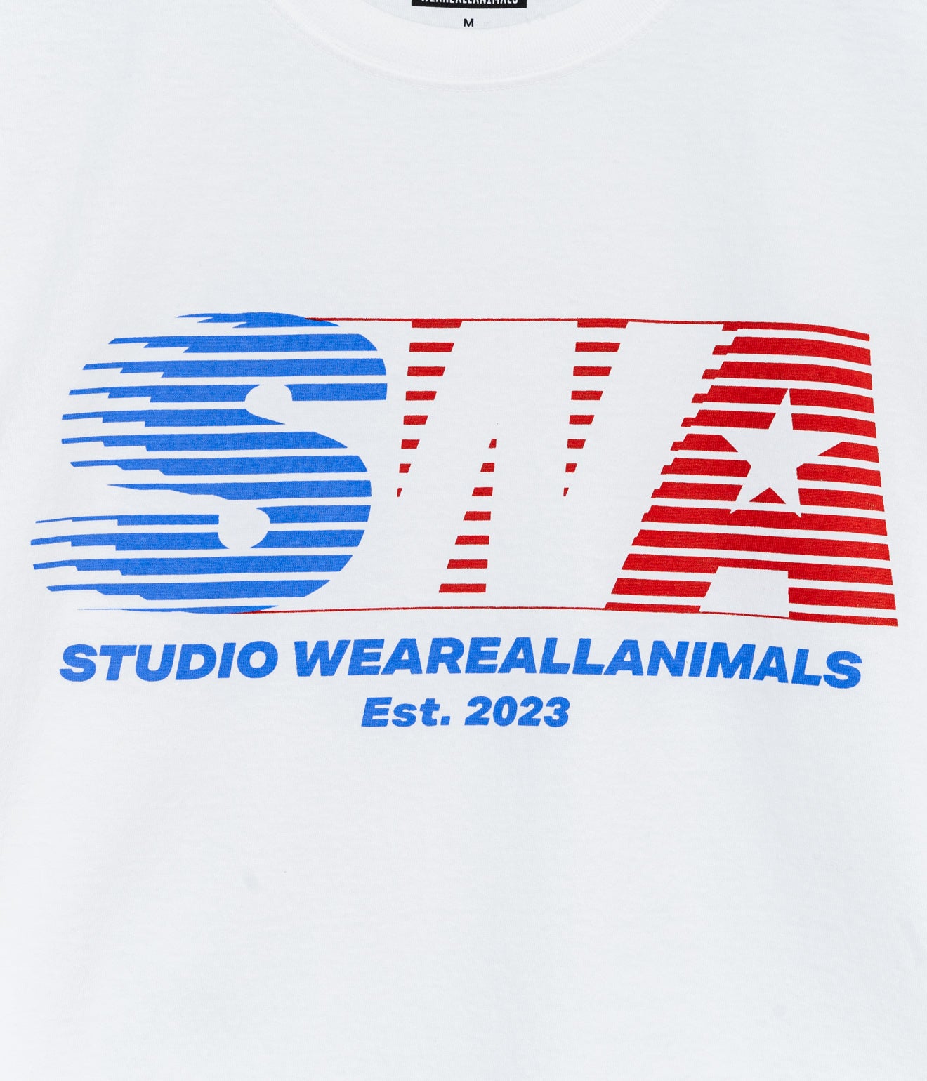 STUDIO WEAREALLANIMALS "Fast Logo L/S T-SHIRT" WHITE