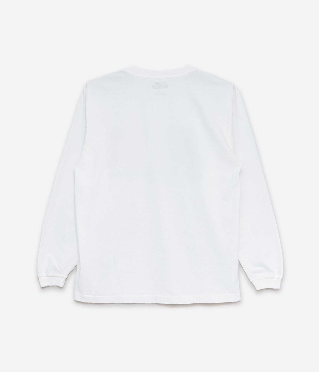 STUDIO WEAREALLANIMALS "Fast Logo L/S T-SHIRT" WHITE