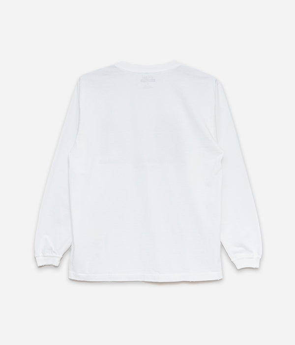 STUDIO WEAREALLANIMALS "Fast Logo L/S T-SHIRT" WHITE