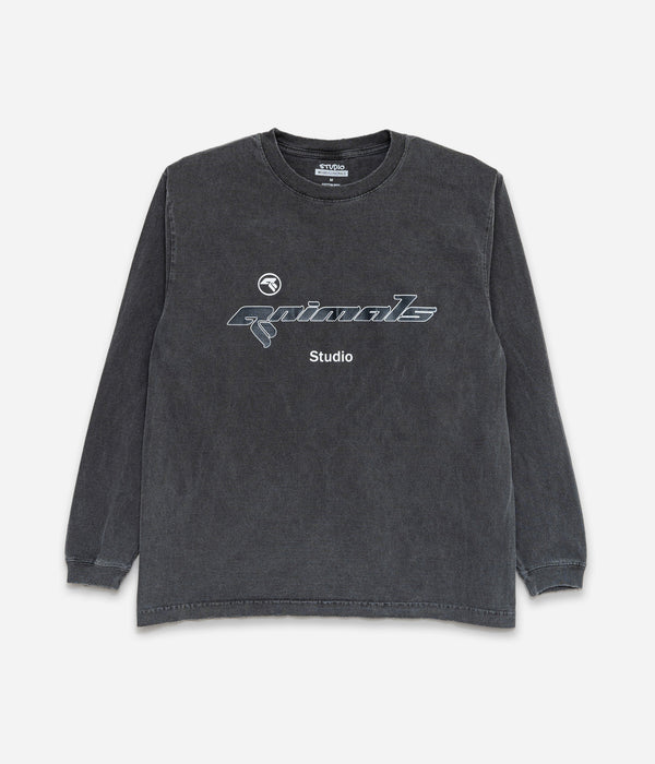 STUDIO WEAREALLANIMALS "1997 L/S T-SHIRT" BLACK