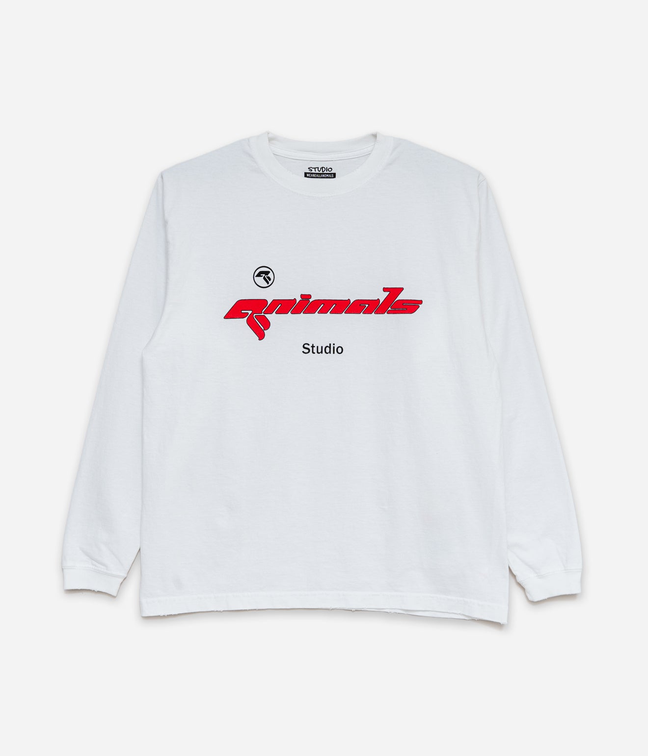 STUDIO WEAREALLANIMALS "1997 L/S T-SHIRT" WHITE