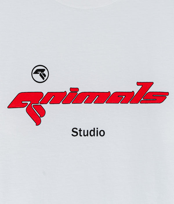 STUDIO WEAREALLANIMALS "1997 L/S T-SHIRT" WHITE