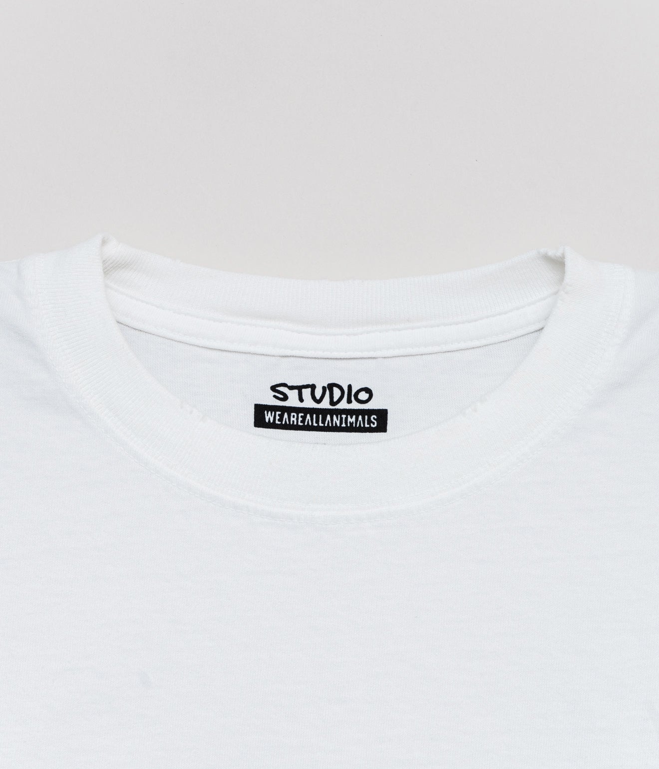 STUDIO WEAREALLANIMALS "1997 L/S T-SHIRT" WHITE