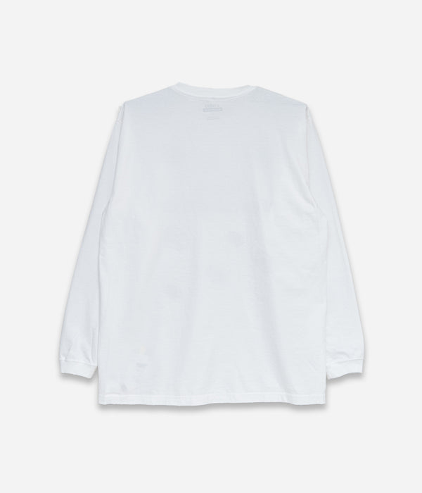 STUDIO WEAREALLANIMALS "Multiple Round Logo L/S T-SHIRT" WHITE