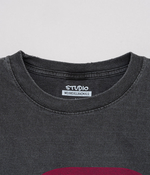 STUDIO WEAREALLANIMALS "A L/S T-SHIRT" BLACK