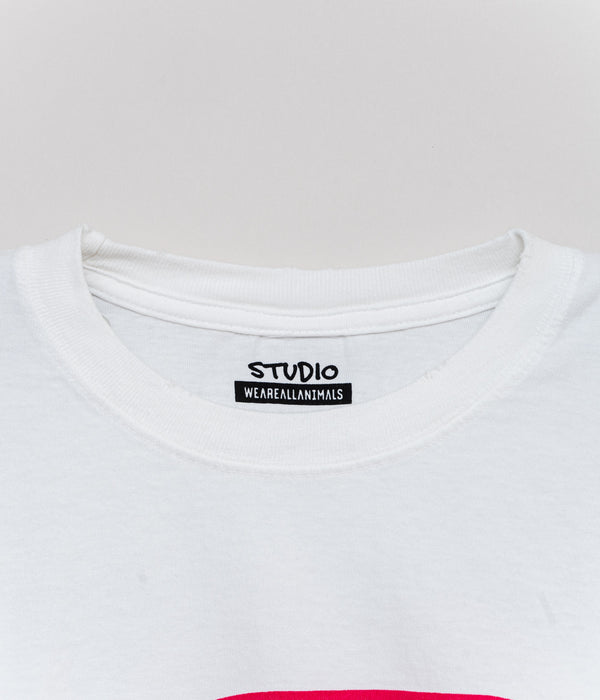 STUDIO WEAREALLANIMALS "A L/S T-SHIRT" WHITE