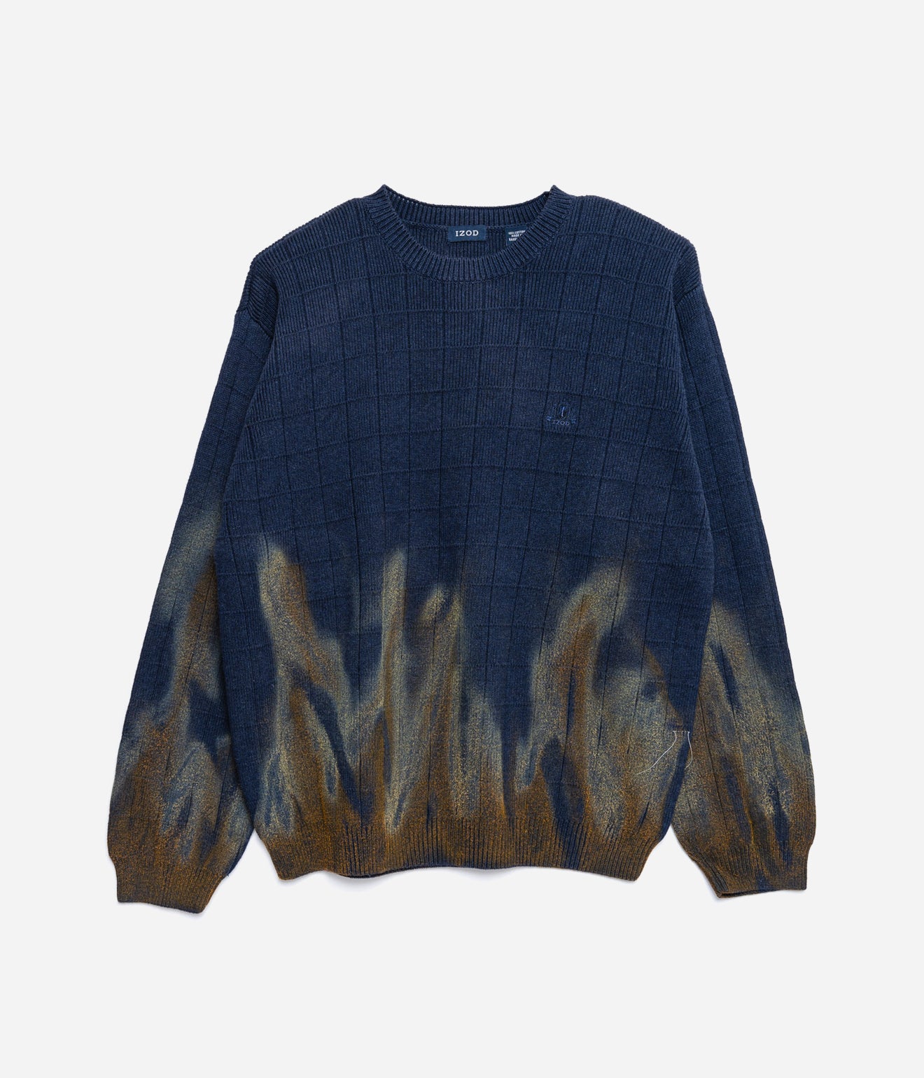 r "Tie-dye cotton sweater" Used IZOD Body