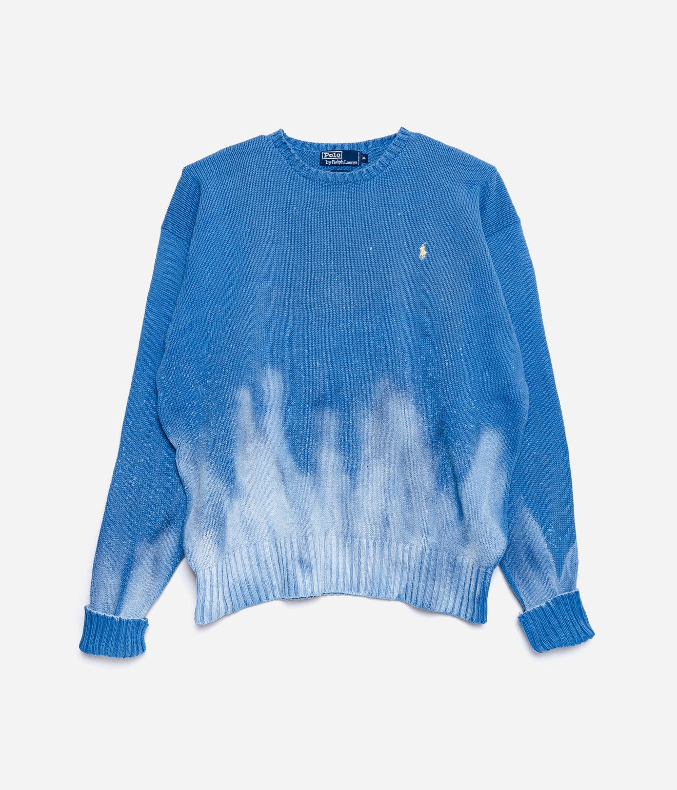 r "Tie-dye cotton sweater" Used Polo Ralph Lauren Body Blue