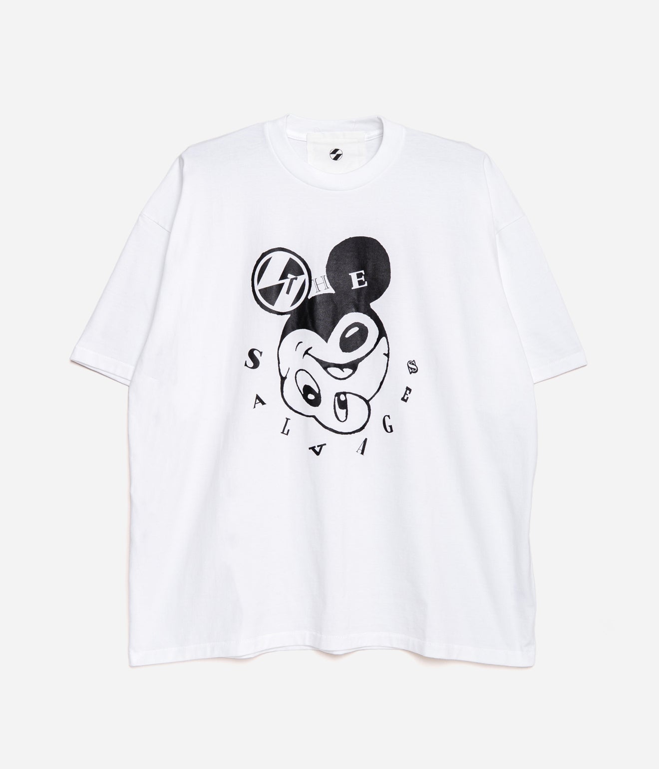 THE SALVAGES "ALPHABET MOUSE OS T-SHIRT" WHITE