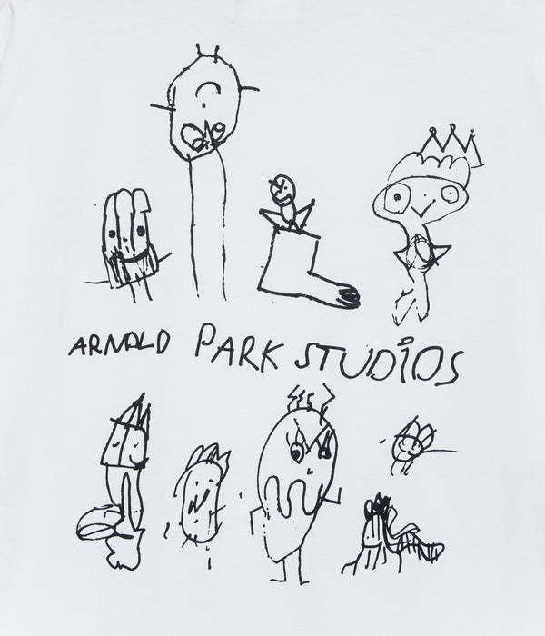 Arnold Park Studios "IMAGINARY FRIENDS SHORT SLEEVE" WHITE