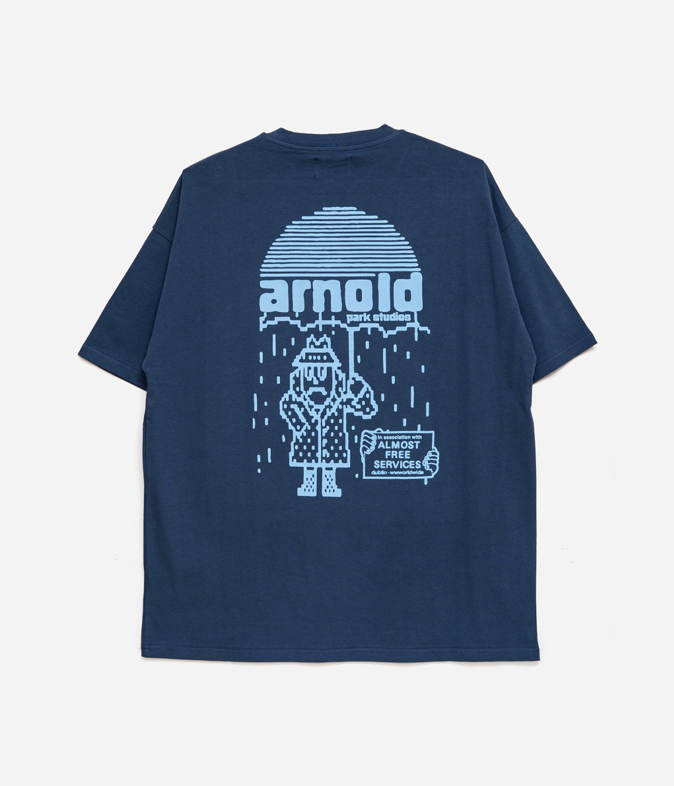 Arnold Park Studios "RAIN MAN SHORT SLEEVE" NAVY