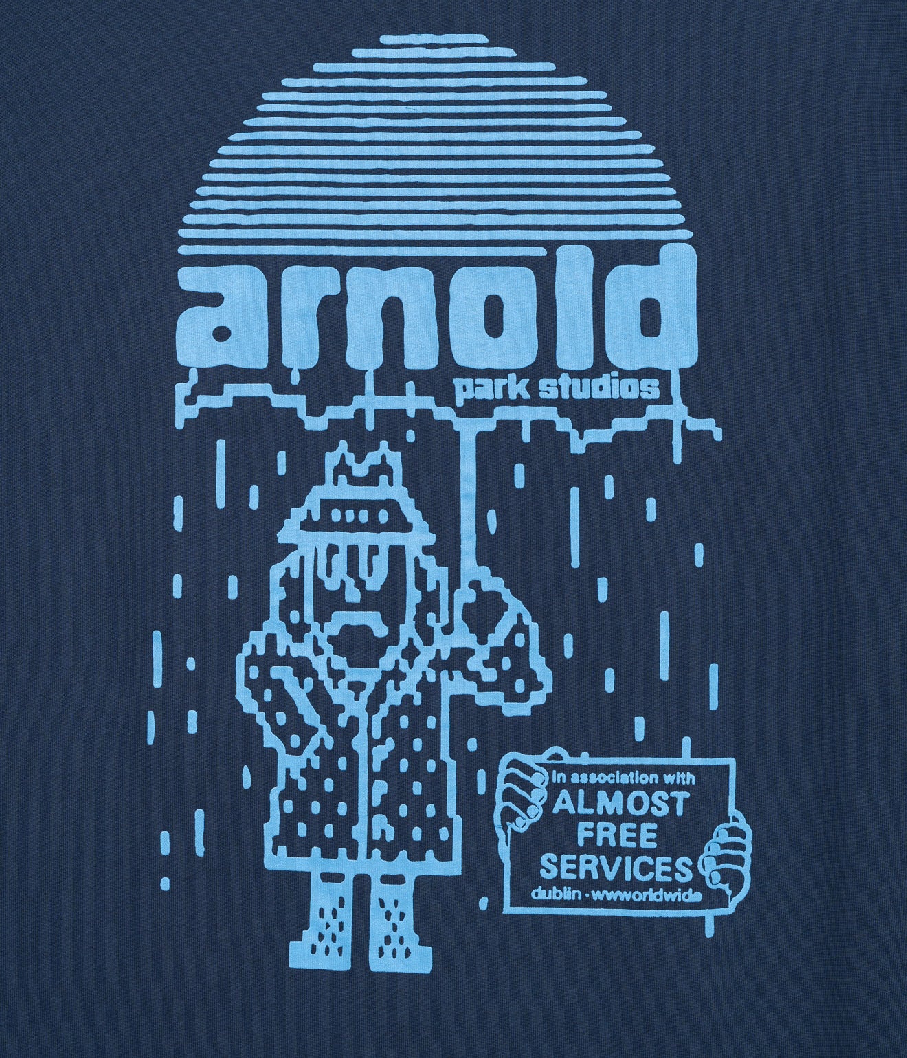 Arnold Park Studios "RAIN MAN SHORT SLEEVE" NAVY