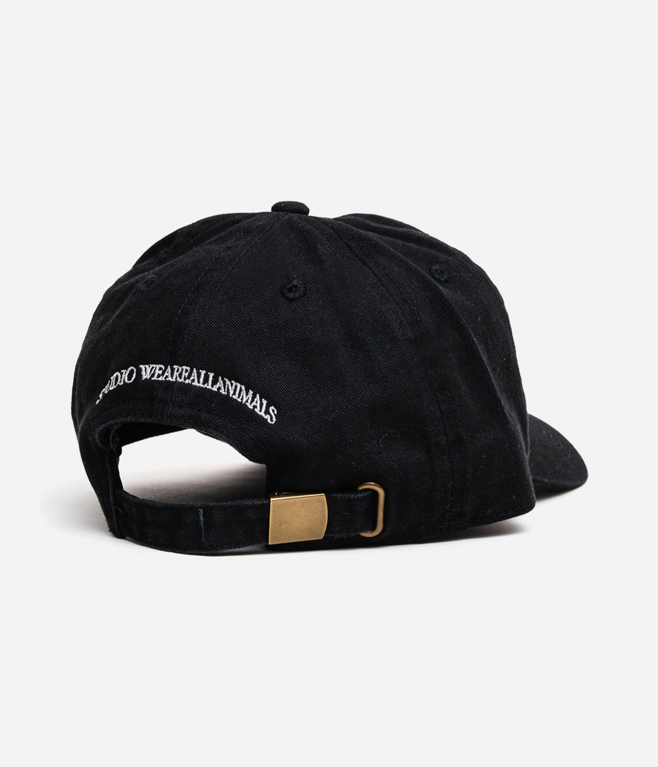 STUDIO WEAREALLANIMALS "Script Logo Cap" BLACK