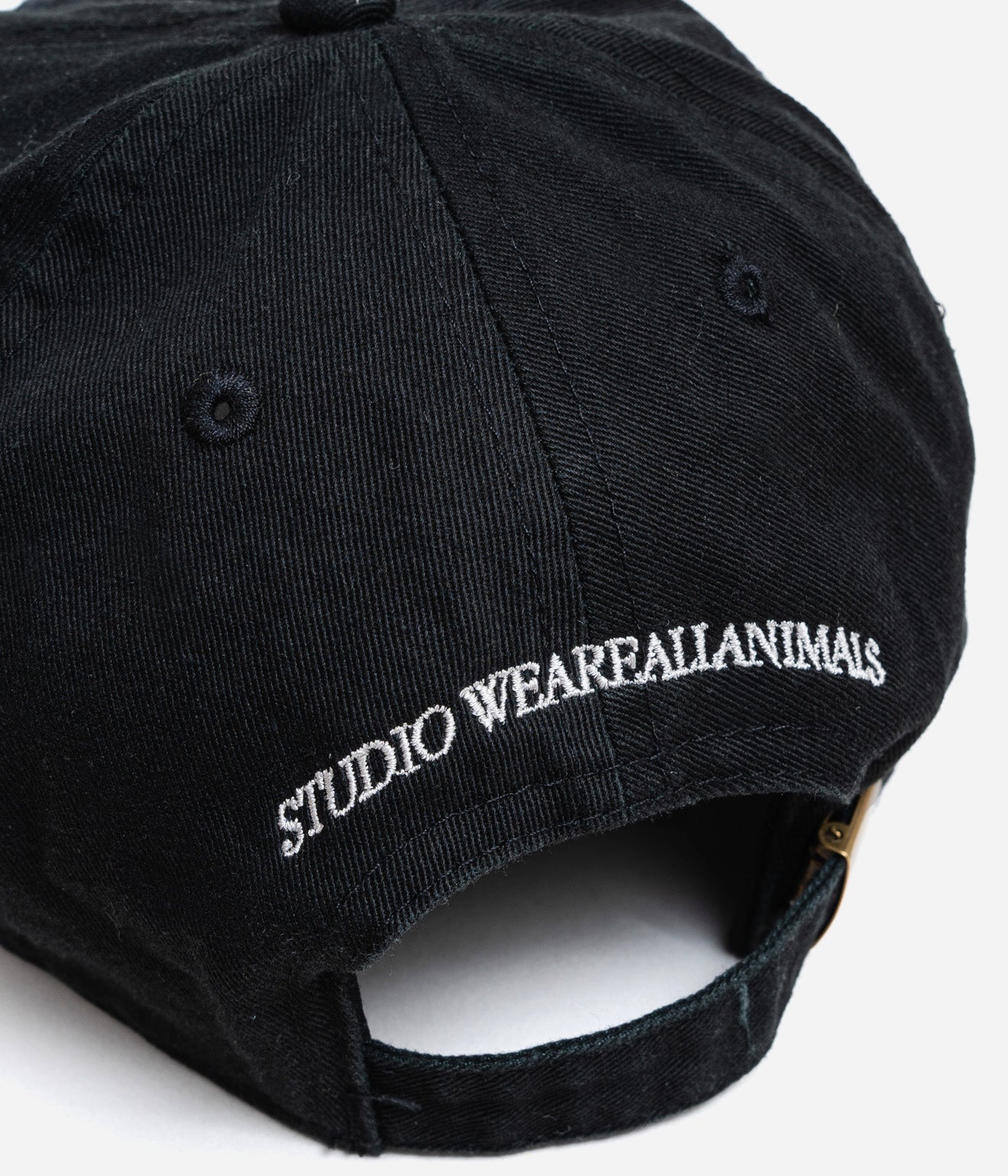 STUDIO WEAREALLANIMALS "Script Logo Cap" BLACK