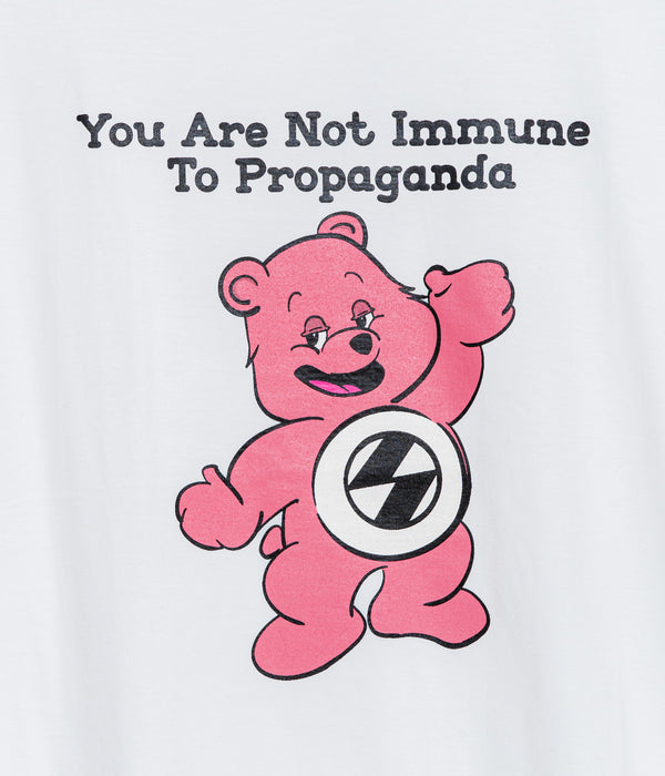 THE SALVAGES "PROPAGANDA BEAR OS T-SHIRT " WHITE