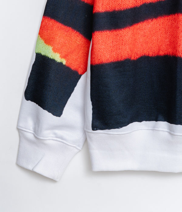 THE SALVAGES "SONIC REAL LIES OS SWEATER" WHITE