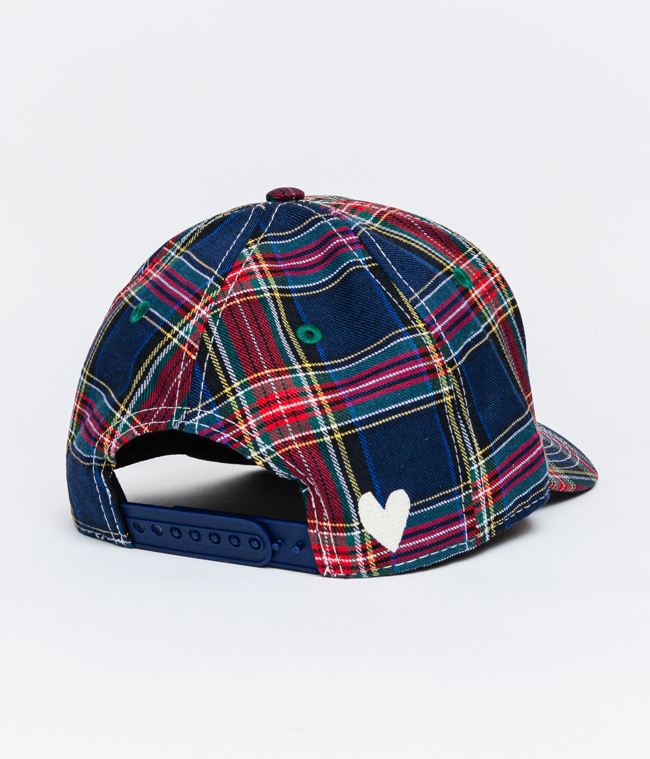 b.Eautiful "b.E Hat" Blue Plaid / White
