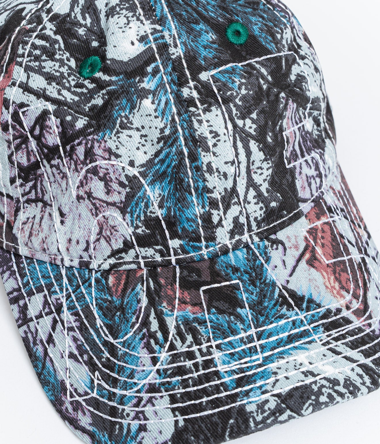 b.Eautiful "Vapor 6 Panel Hat" Stone Blue Real Camo