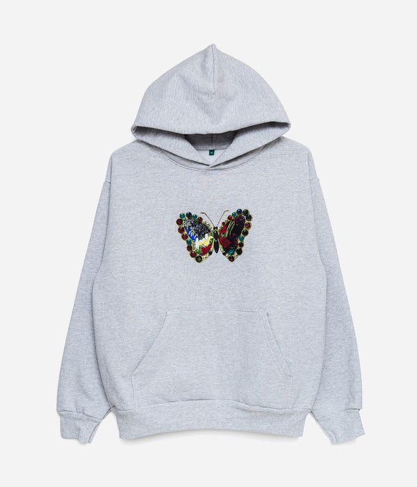b.Eautiful "Jewel Hoodie" Heather Grey