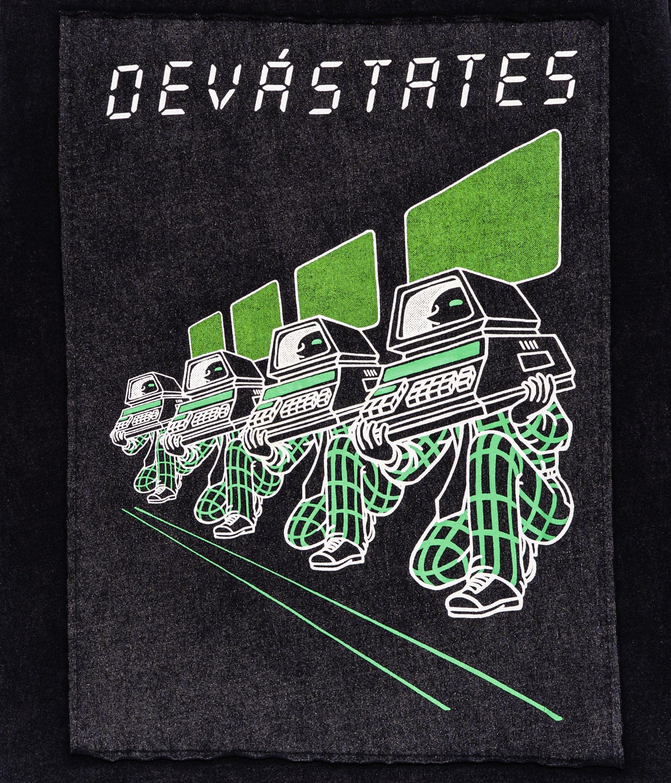 DEVÁ STATES "COMPUTE L/S GFX T-Shirt" Black