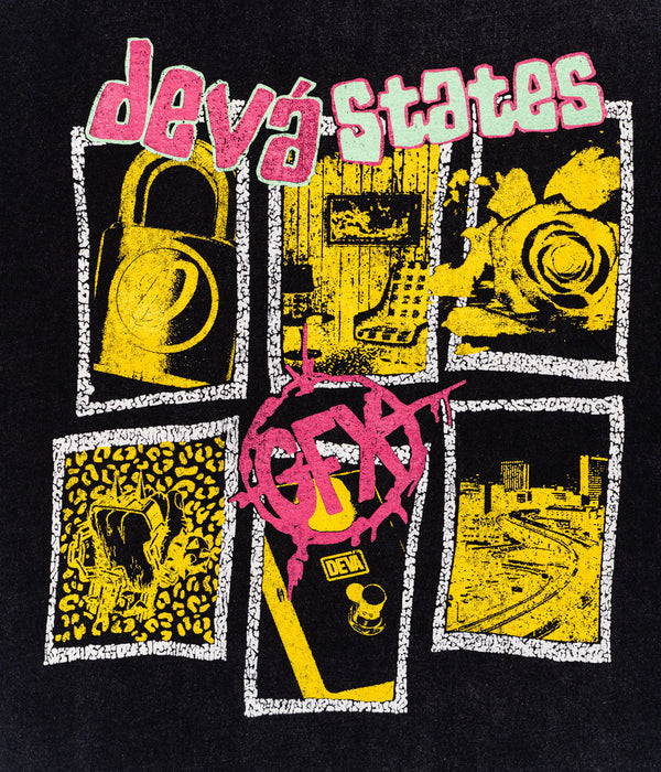 DEVÁ STATES "VICIOUS GFX T-Shirt" Black