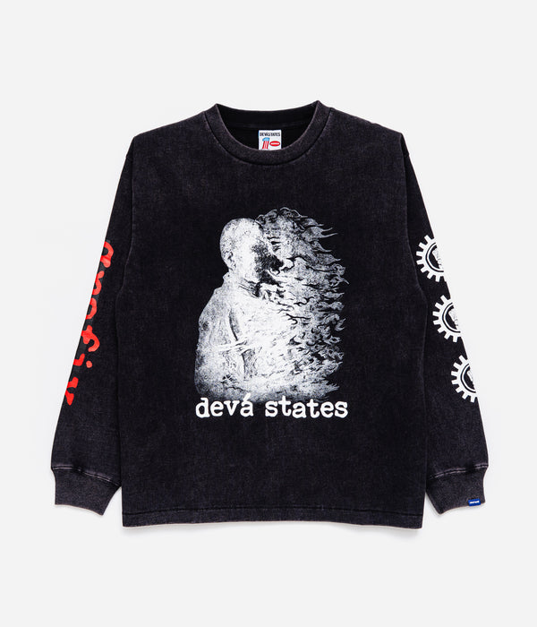DEVÁ STATES "MARTYR L/S GFX T-Shirt" Black