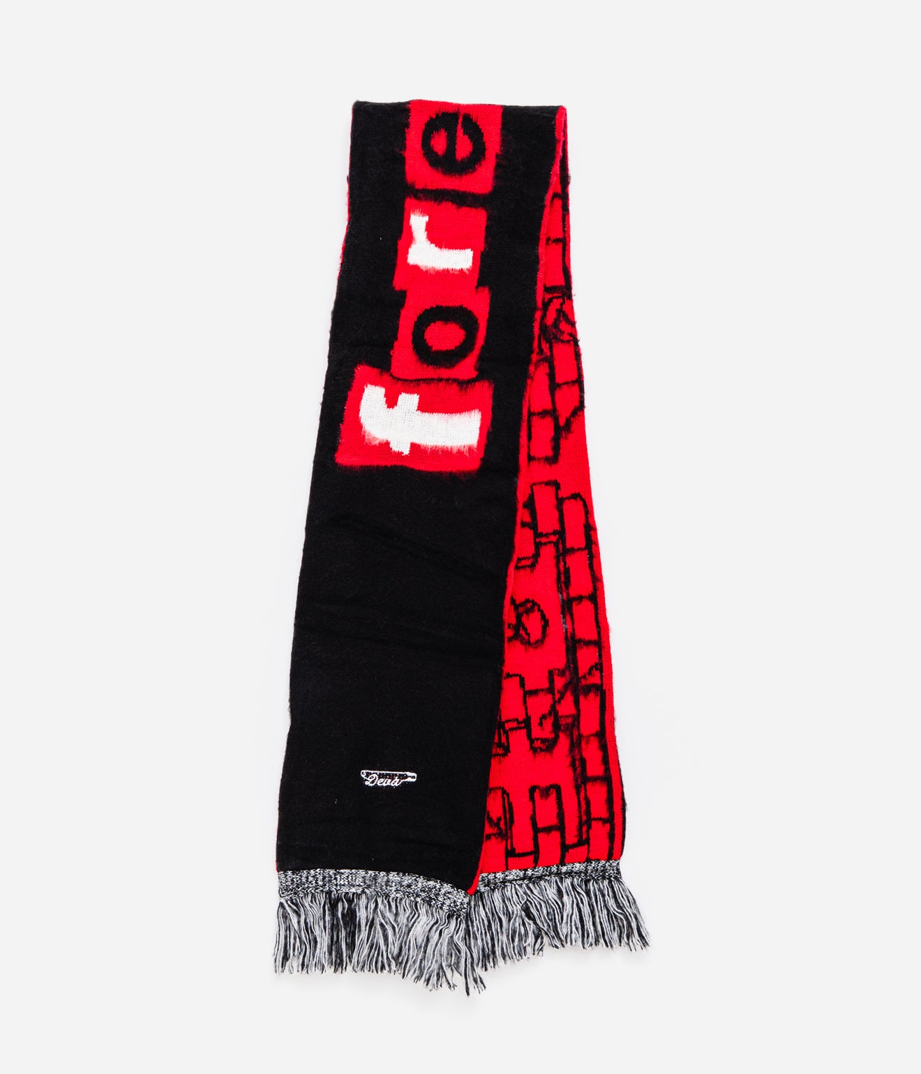 DEVÁ STATES "AW'25 Knitted Scarf" Red