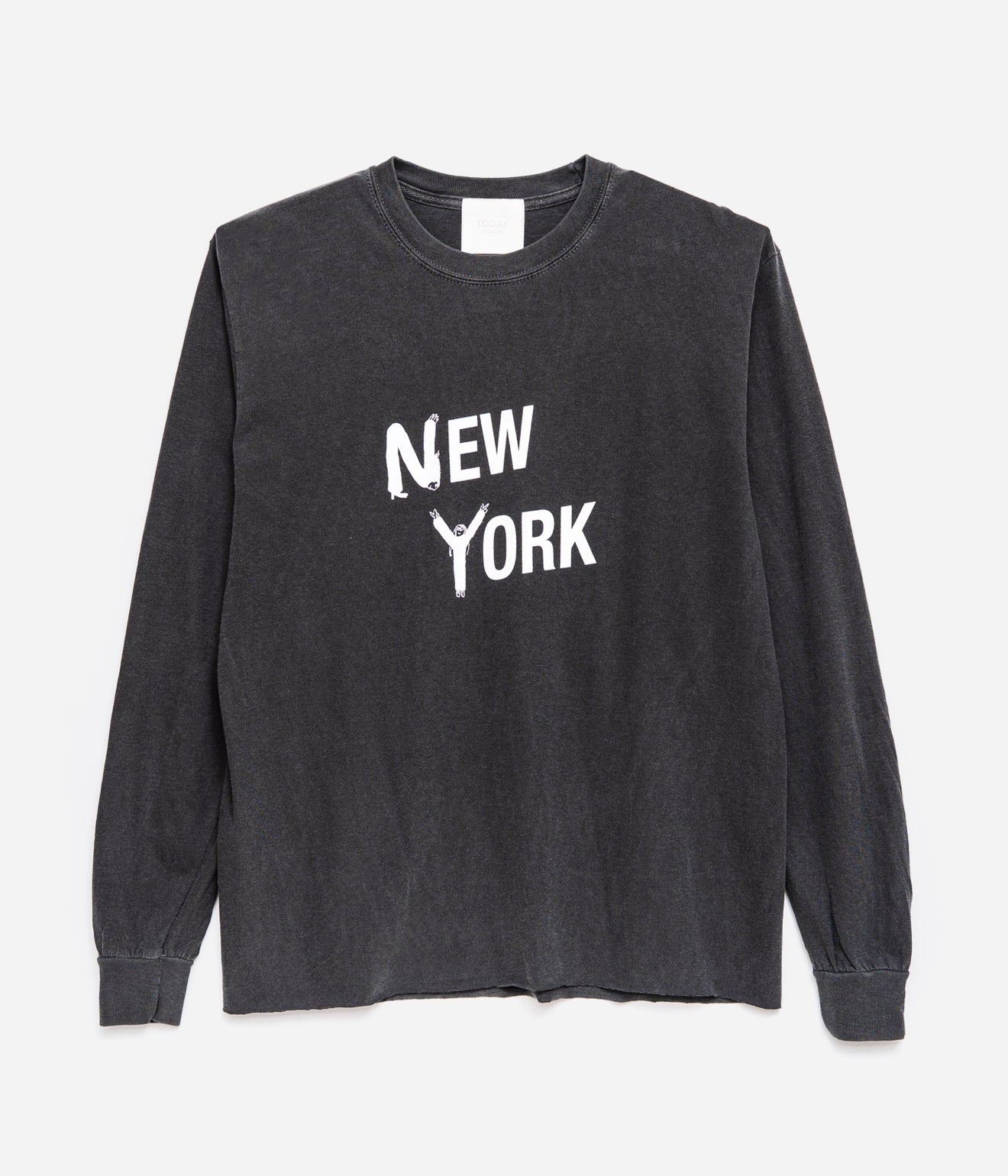 TODAY edition "NEW YORK LS Tee" CHARCOAL
