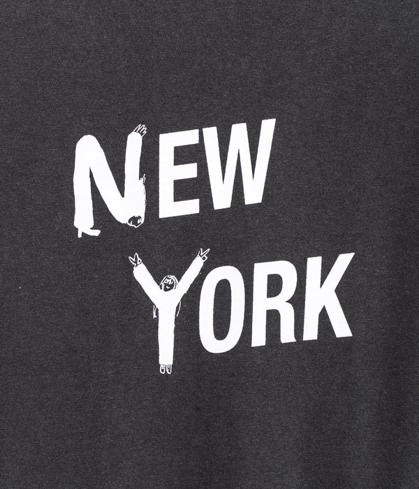 TODAY edition "NEW YORK LS Tee" CHARCOAL