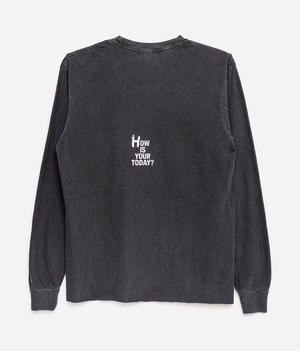 TODAY edition "NEW YORK LS Tee" CHARCOAL