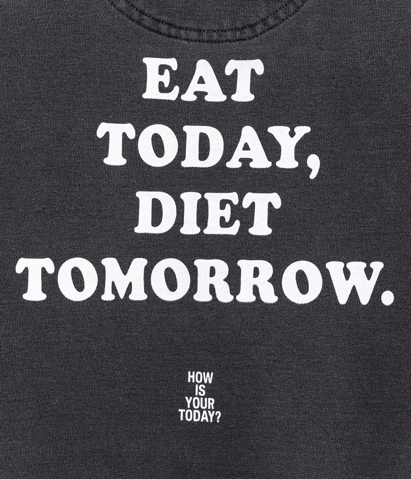 TODAY edition "Meal and City #02 CN Sweat" CHARCOAL