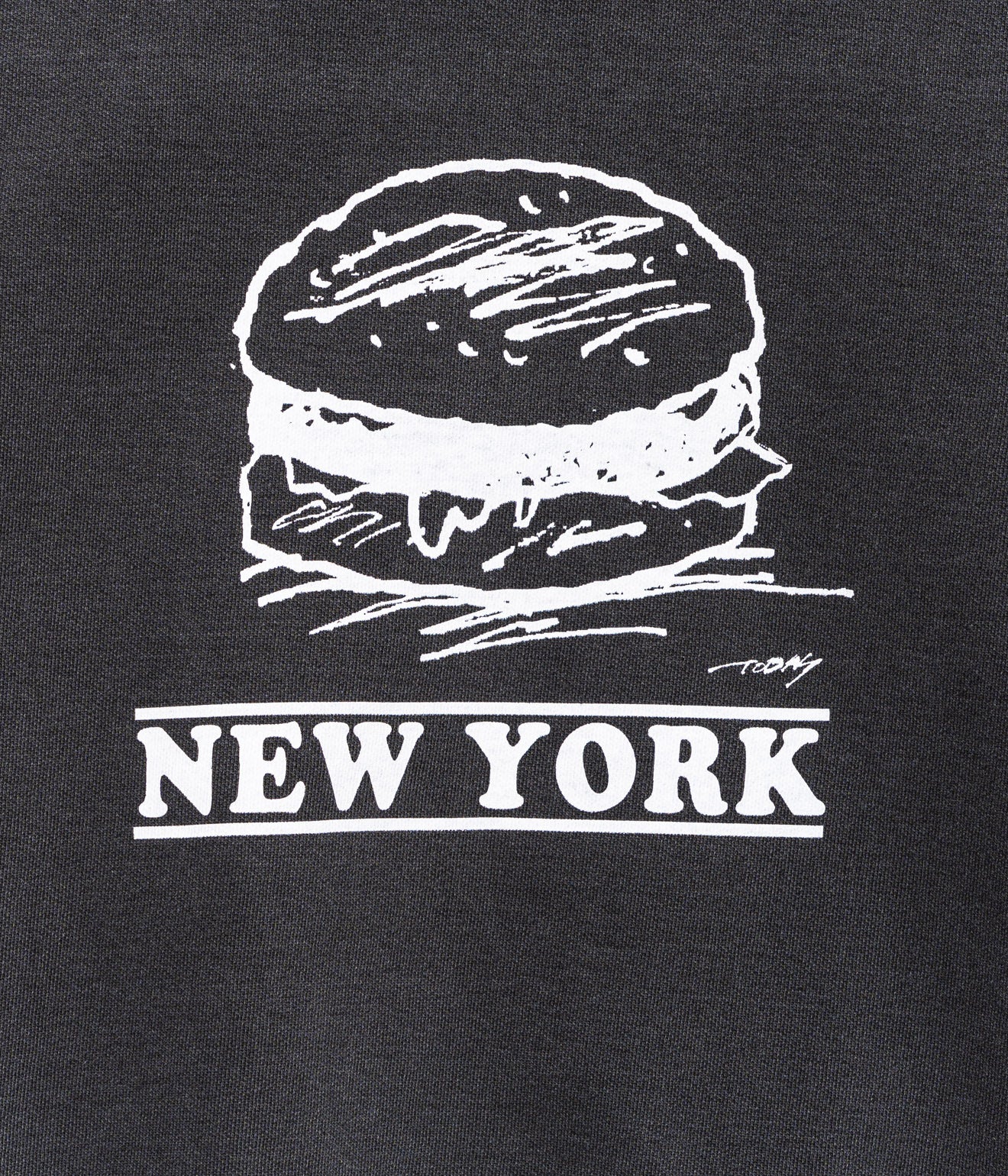 TODAY edition "Meal and City #01 CN Sweat" CHARCOAL