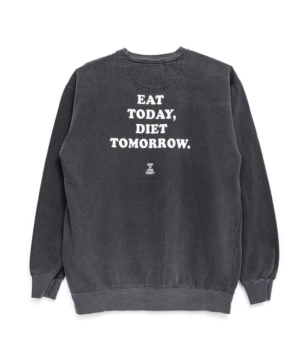 TODAY edition "Meal and City #01 CN Sweat" CHARCOAL