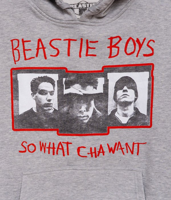 BEASTIE BOYS "SO WHAT CHA WANT" P/O HOODIE H.GREY
