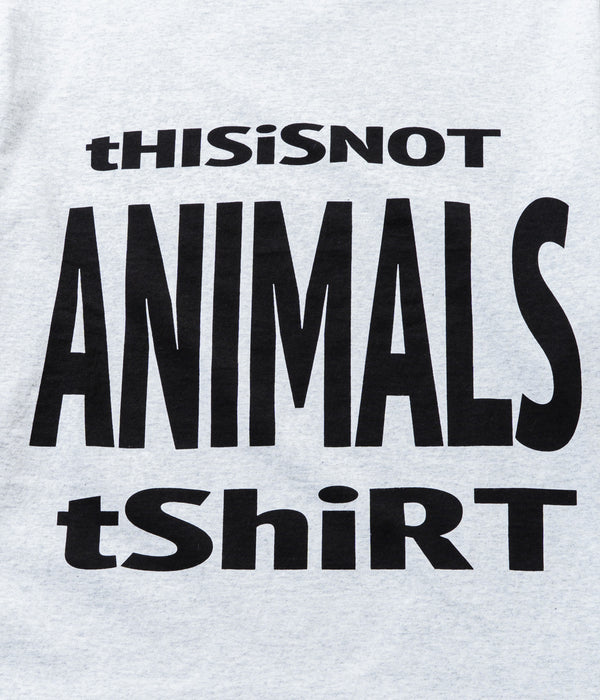 STUDIO ANIMALS “This Is Not” L/S T-Shirt Ash