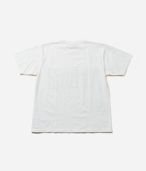 STUDIO ANIMALS “Animals Letter” T-Shirt Solid Print Natural