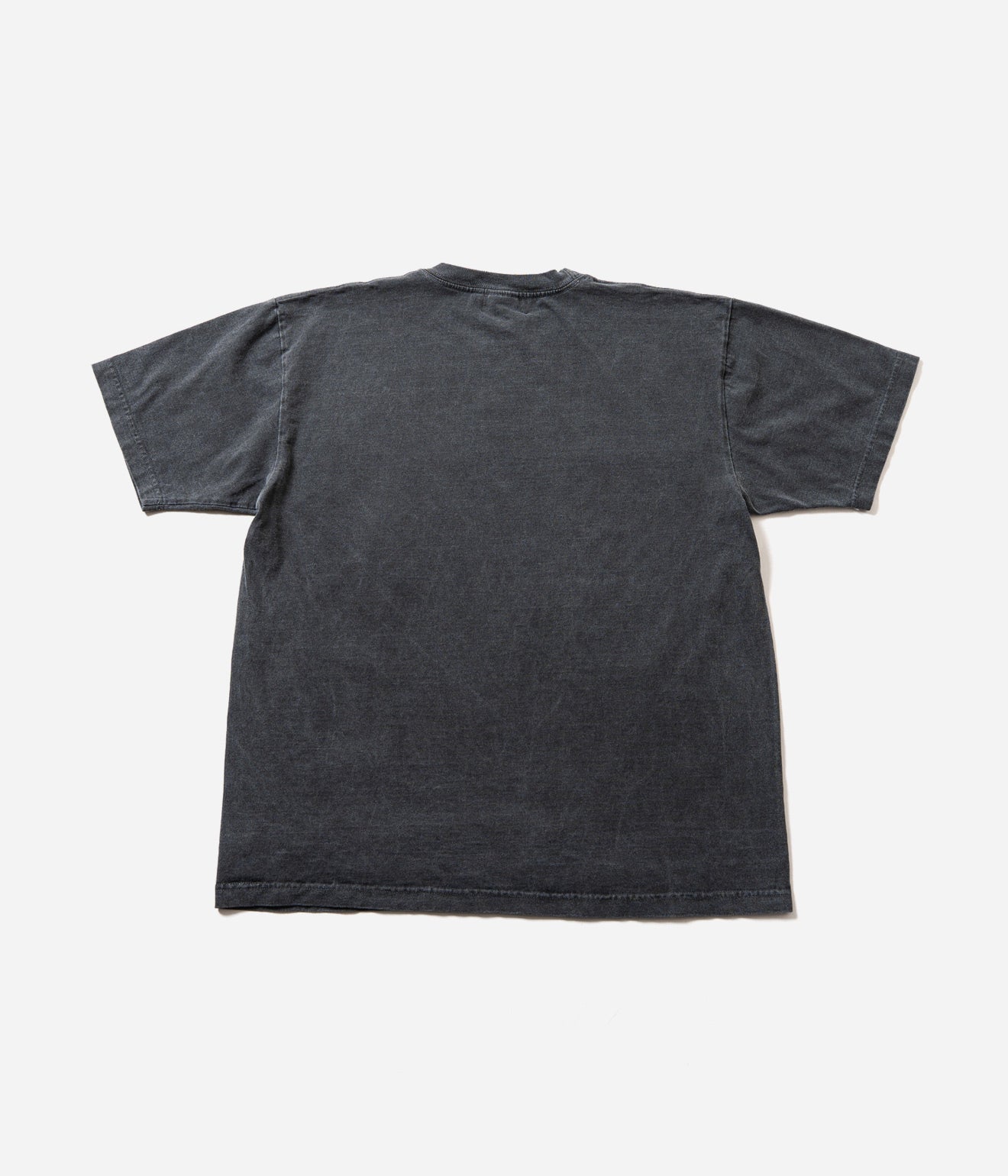 STUDIO ANIMALS “Animals Letter” T-Shirt Solid Print Faded Black