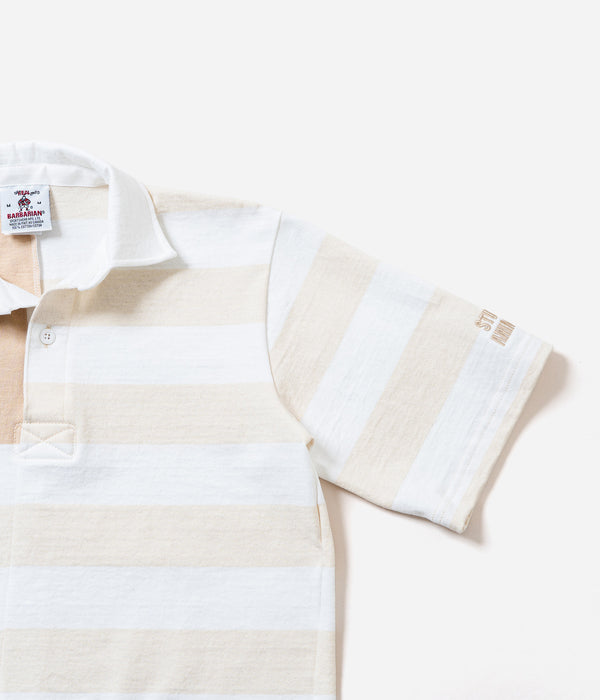 BARBARIAN × STUDIO ANIMALS "stars and stripes" Light Weight Rugby Shirt