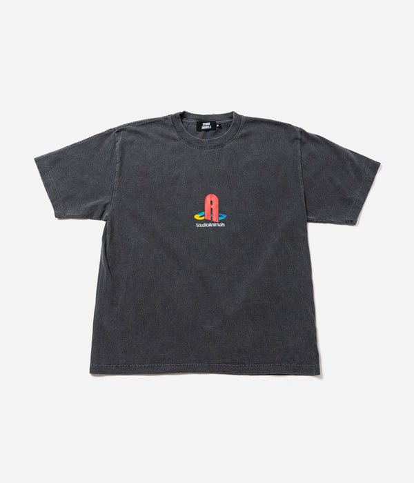 STUDIO ANIMALS “Play” T-Shirt Faded Black