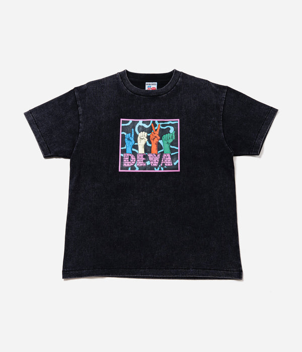 DEVÁ STATES "GFX Tshirt - DASH" Washed Black