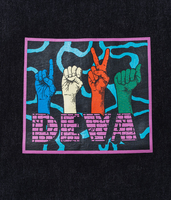 DEVÁ STATES "GFX Tshirt - DASH" Washed Black