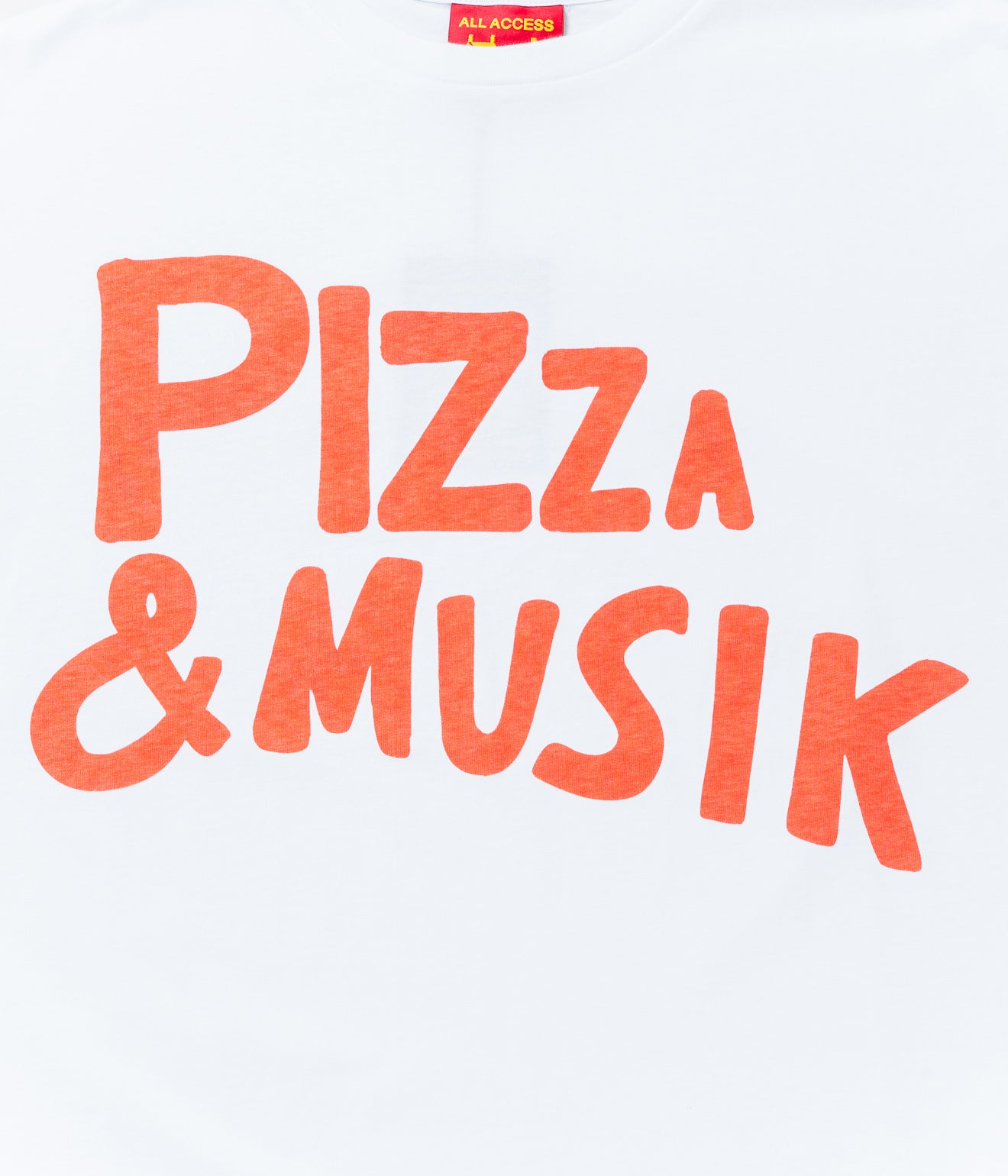 Public Possession"Pizza & Musik" T-Shirt White