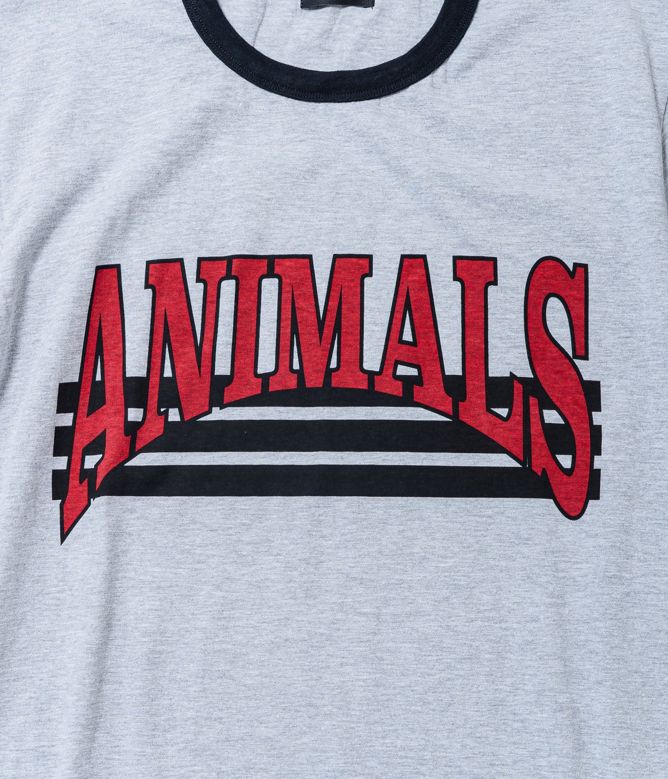 STUDIO ANIMALS “Curved Arch Logo” S/S T-Shirt Grey / Black