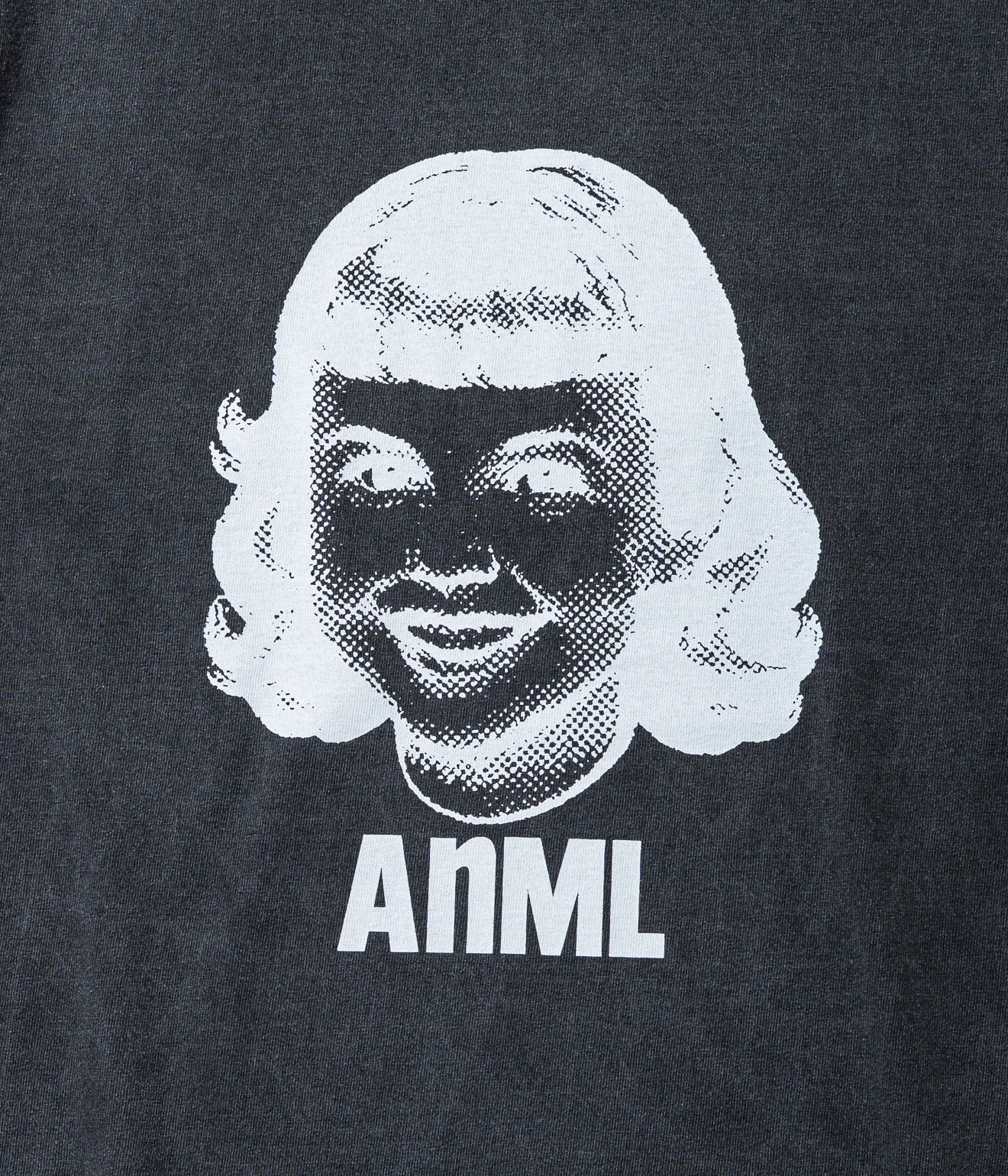 STUDIO ANIMALS “Girl” S/S T-Shirt Faded Black