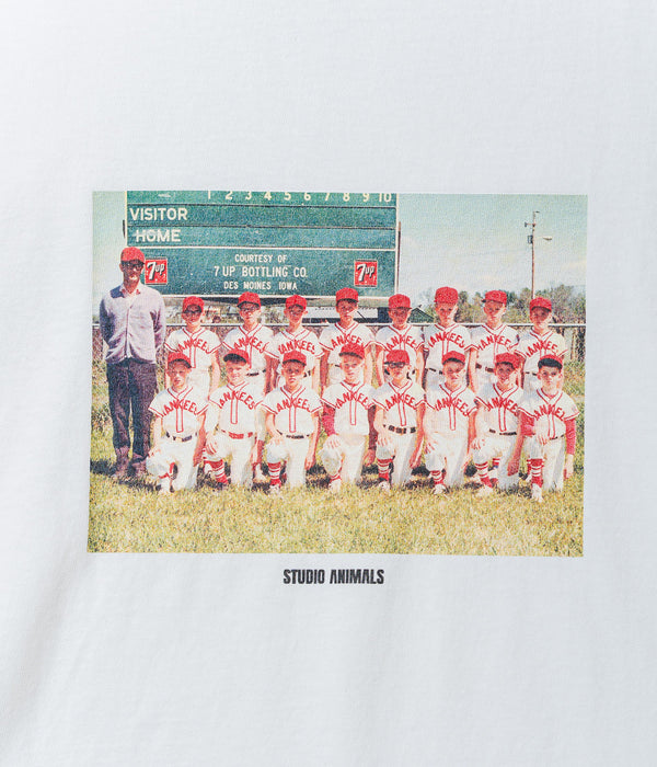 STUDIO ANIMALS “Baseball” S/S T-Shirt Natural